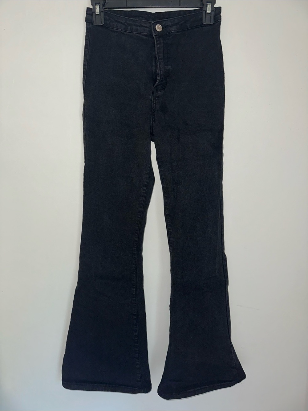 SHEIN Black High-Rise Flare Jeans